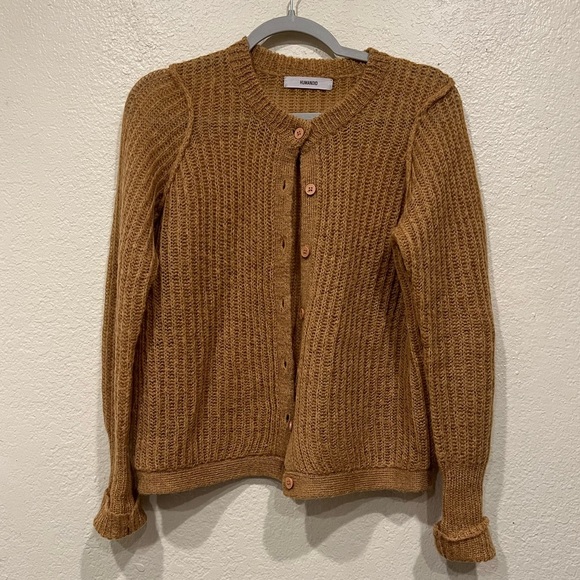 humanoid Sweaters - Humanoid Knit Crochet Wool Mohair blend cardigan sweater